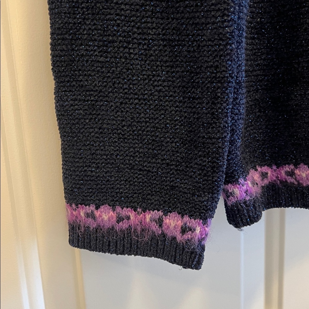 Talbots Chenielle York Sweater Colors are blue purple and pink Size S - Picture 4 of 5
